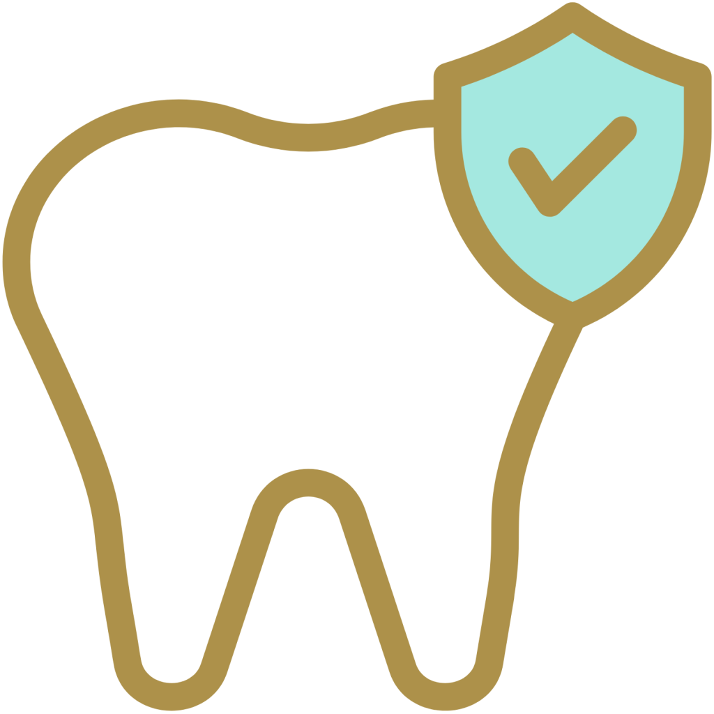 型取りのアイコン。ナルト先生を中心に安心の歯科医療を提供。オールオン4ザイゴマクリニック。
