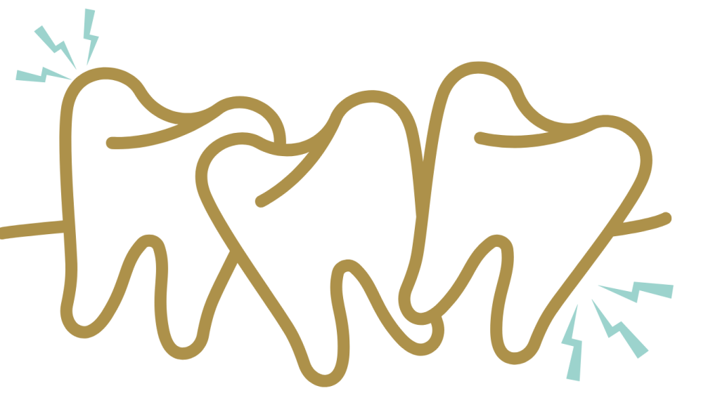 歯の移動のアイコン。ナルト先生を中心に安心の歯科医療を提供。オールオン4ザイゴマクリニック。