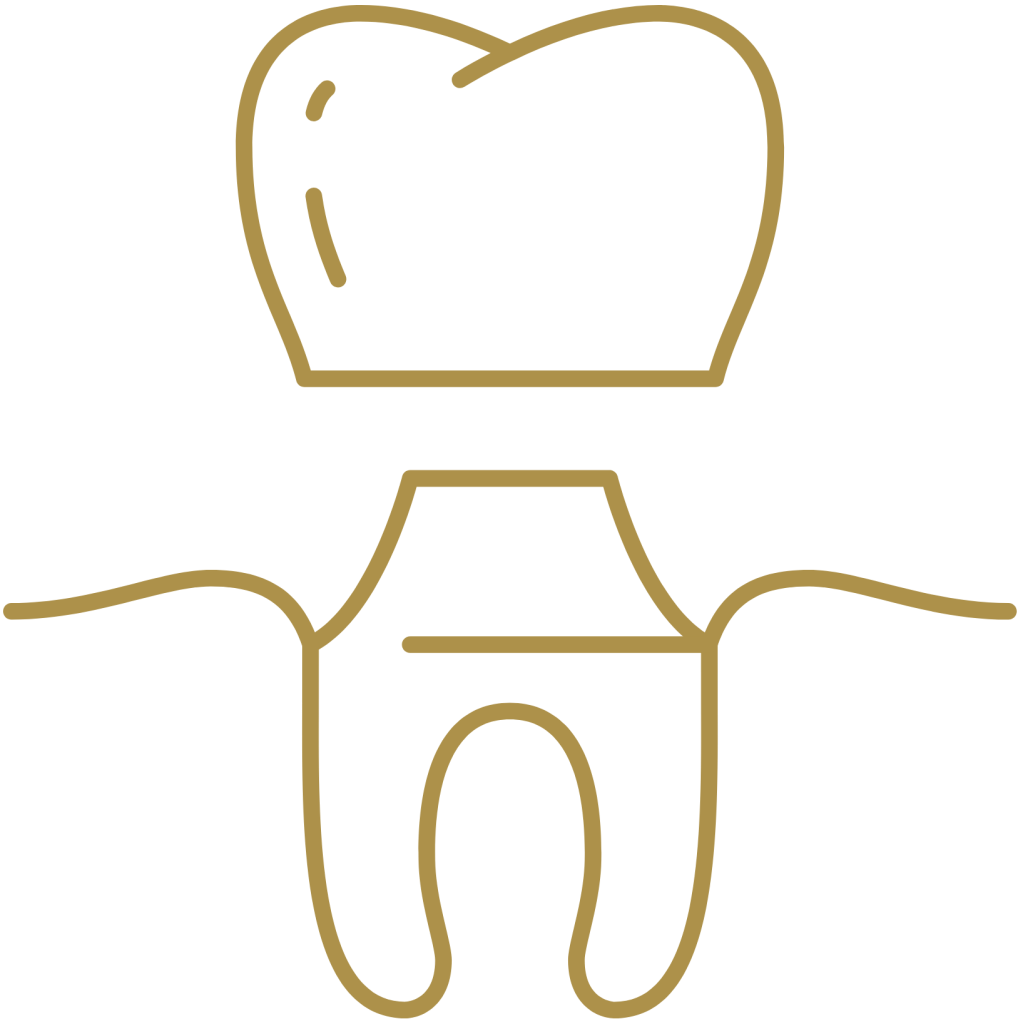 装着のアイコン。ナルト先生を中心に安心の歯科医療を提供。オールオン4ザイゴマクリニック。